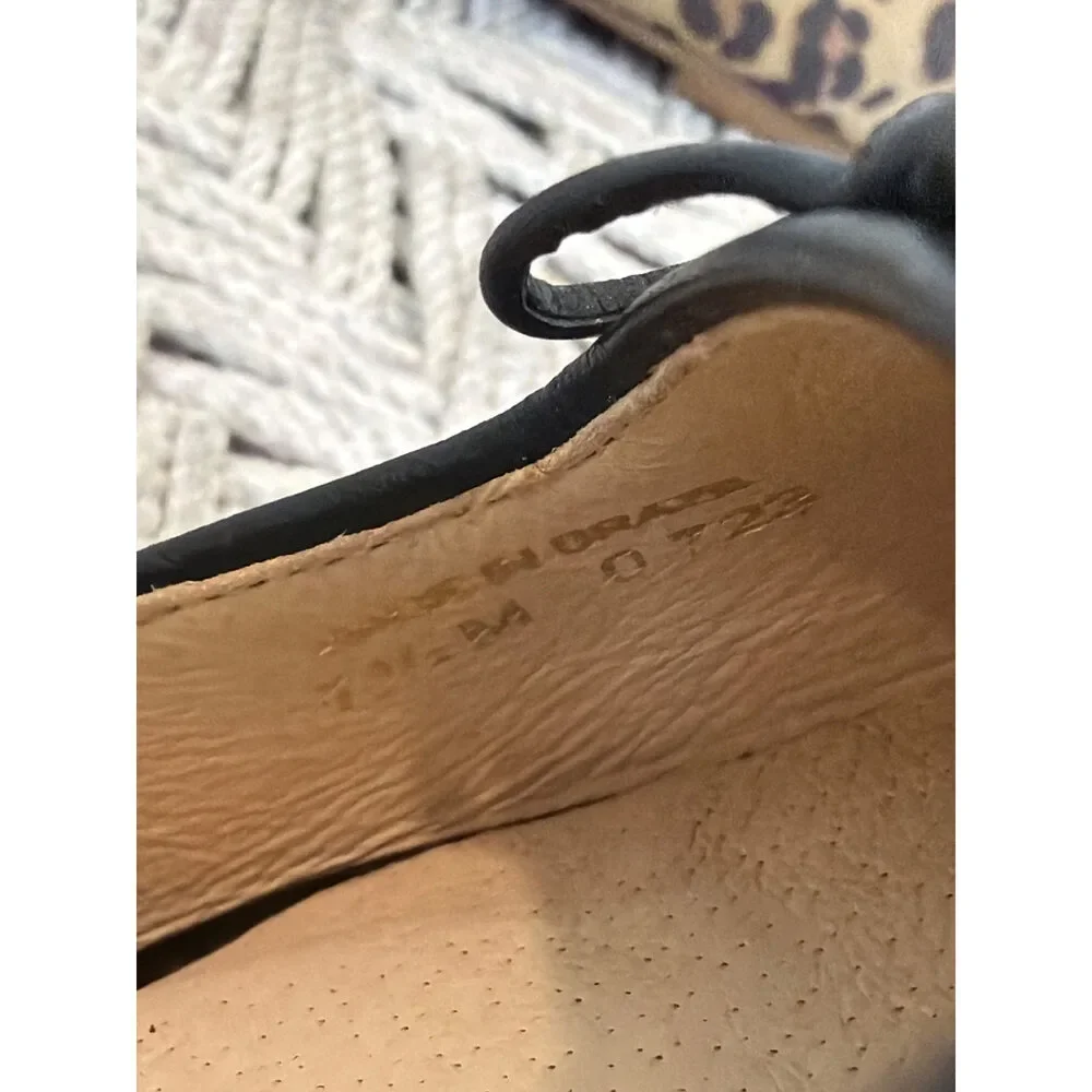 Jack Rogers Leopard Print Ballet Flats Suede Leather Size 7.5